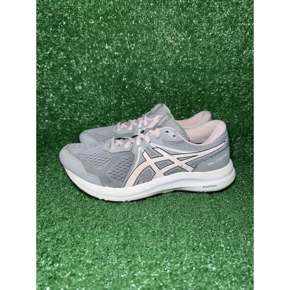 ASICS Gel Contend 7 Women Size 7.5 Wide Gray Pink Athletic Sneaker Running Shoe - Picture 2 of 10